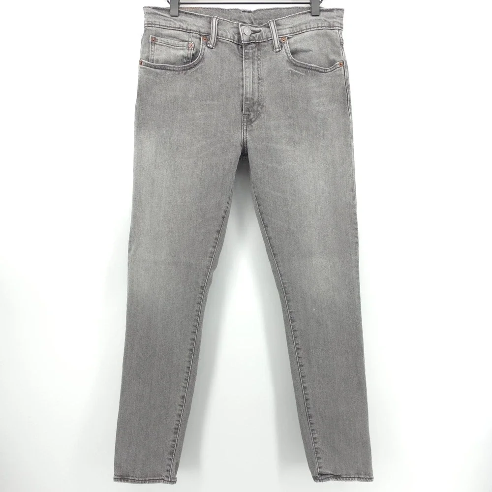 Levi's Mens Jeans 512 Slim Taper 33x32 Gray Stretch Denim Streetwear